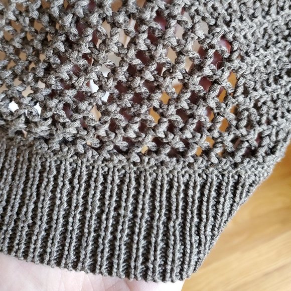 Uniqlo open knit dolman 3/4 sleeve sweater Small - Picture 9 of 13